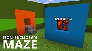 I put my subscribers in a Non-Euclidean MAZE (Minecraft)