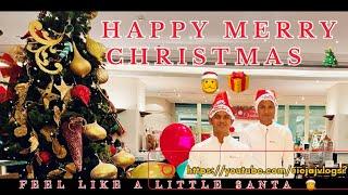 Merry Christmas  2024 at Restaurant enjoying Fantastic Christmas with Santa Gift ​⁠​⁠@IEjajVlogs