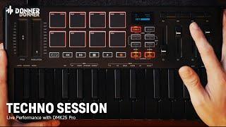 Play Fun, Play More, Techno Live Performance Session with DMK25 Pro Midi Keyboard丨Donner Spotlight