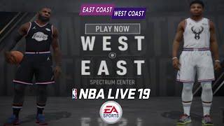 NBA Live 19 All Stars Game: East Versus West!