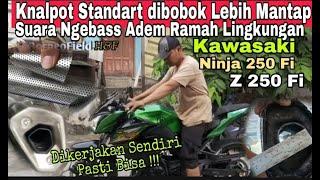 cara bobok knalpot Ninja 250 fi suara adem tapi gahar | Cara Bobok Knalpot Ninja 4 Tak | DIY