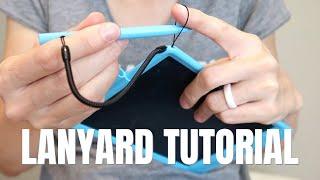 How to attach stylus pen to LCD writing tablet with lanyard