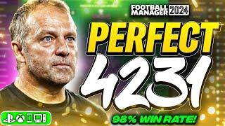 Flick’s PERFECT 4231 | 148 GOALS & 98% Win Rate | Best FM24 Tactics