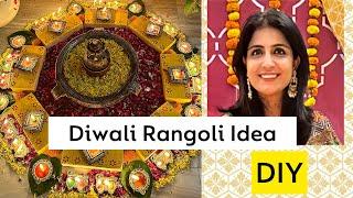 Diwali Rangoli Ideas with Diya 🪔 Indian Decor