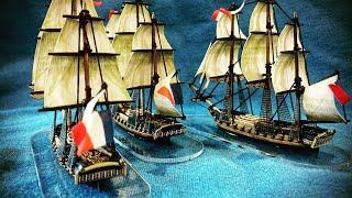 @warlordgames Black Seas French Frigate Squardon.