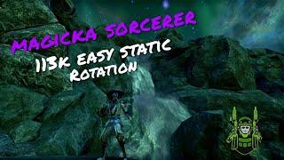 ESO - Magicka Sorcerer Build - 113k+ Static Rotation - Deadlands DLC