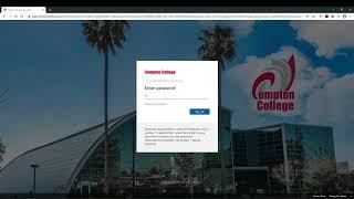 Compton College Logging Into Canvas