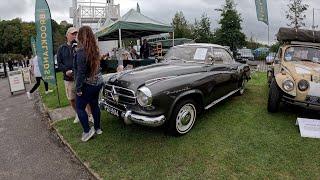 Brooklands German Day 2023. Ian and his 1959 Borgward Isabella Coupe