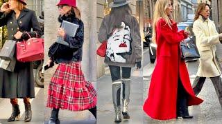 2024 DECEMBERSTREET FASHION IN MILAN CHIC &CLASSY WINTER OUTFITS #whatarepeoplewearing #vogue