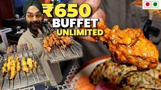 Rs. 650 Buffet | Unlimited Mutton, Chicken, Fish, and Veg Delights!