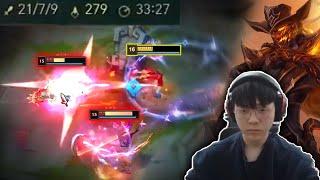 TEDDY LUCIAN : 1v9 HardCarry KR Challenger INSANE COMBEACK