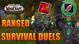 SURVIVAL WITH A BOW?!? - Shadowlands Ranged Survival Hunter Duels - WoW PvP 9.0.1 PTR