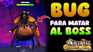 BUG PARA MATAR AL BOSS EN ANIME FIGHTING SIMULATOR ROBLOX