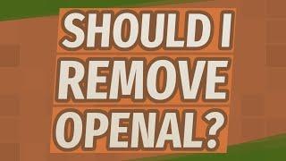 Should I remove OpenAL?