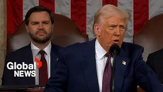 Trump defends tariffs, attacks DEI and "woke" policies in speech to joint session of Congress | FULL