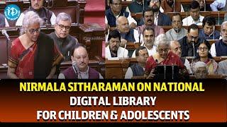 Nirmala Sitharaman on National Digital Library for children & adolescents | Union Budget 2023