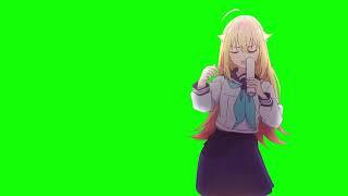 【Torako Koshi】 Anime Girl Dance - Green Screen【Shikanoko Nokonoko Koshitantan】【GB素材】 | No. 55