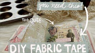 This Simple Fabric Tape Hack Will Change How You Journal! GAME CHANGER!! #junkjournaling