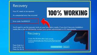 (FIXED) Your PC needs to be repaired error code 0xc0000225 | Easy fix | 2024