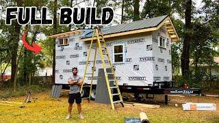 HOW I BUILT A TINY HOUSE - DIY FULL EXTERIOR BUILD