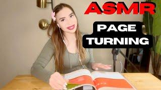 ASMR | PAGE  TURNING, PAGE FLIPPING (NO FINGER LICKING), PAPER SOUNDS, BOOK SOUNDS️