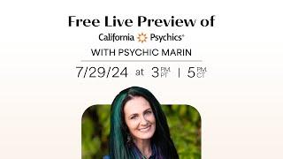 Free Live Preview of California Psychics with Psychic Marin