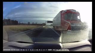 Tyre explosion at over 100 MPH on Autobahn