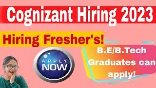 Cognizant Off Campus 2023 : Hiring for Freshers as Associate | Apply Now Online