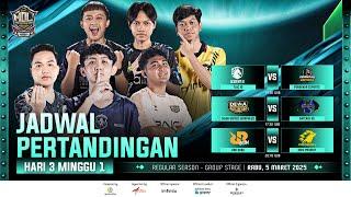 LIVE | MDL ID S11 | Regular Season | Minggu 1 Hari 3