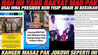 NAH INI YANG RAKYAT MAU PAK!! USAI LECEHKAN PRESIDEN PRABOWO,BEM FISIP DI BEKUKAN..MOMEN JOKOWI