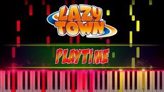 Playtime - LazyTown piano cover [piano tutorial + sheet piano]