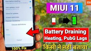 How to fix Miui 11 Battery draining & heating problem | Miui 11 hanging issues, pubG