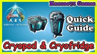 ASA Cryopod & Cryofridge UpdateQuick Guide