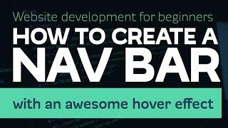 How to create an awesome navigation bar with HTML & CSS