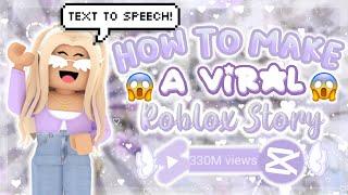 How To Make A VIRAL Roblox Story!! *Text To Speech* | SolarEcliipse