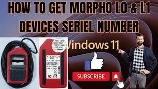 How to Get Seriel number of Morpho L0, L1 मोर्फो डिवाइस का सिरियल नंबर कैसे जाने #morpho #morphord