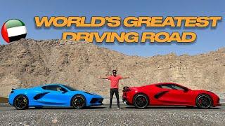 BEST DRIVING ROAD with 2 SUPERCARS in UAE