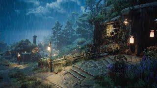 The sound of rain in a magical land that will save you from insomnia | Hogwarts legacy