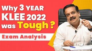 Why 3 yr KLEE 2022 was Tough? | Kerala LLB Entrance Exam Analysis