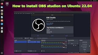 How to install OBS studion on Ubuntu 22 04