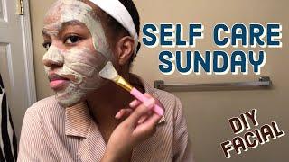 Self Care Day: DIY Facial + I Tried Aztec Healing Clay Mask on my Acne Prone Skin | What's Next?