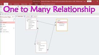 How to create one to many relationship  in microsoft access 2016 in hindi and english