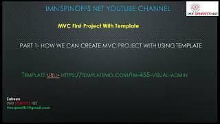 How To Create First MVC Project With Use HTML Template || How To Use Template in MVC Project