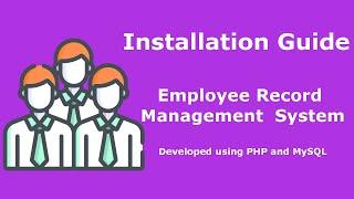 Employee Record Management System in PHP and MySQL - Installation Guide | PHPGurukul