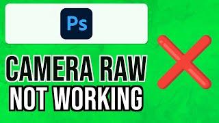 How to FIX Photoshop Camera Raw Filter NOT WORKING 2024 | Uninstall Camera Raw Plugin