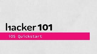 Hacker101 - iOS Quickstart