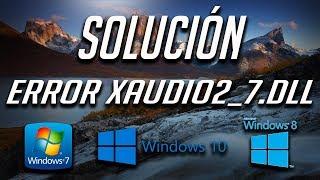 Solución al Error XAudio2_7.dll en Windows 10/8/7