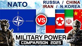 NATO vs Russia China Iran North Korea Military Power Comparison 2025 | NATO Military Power 2025