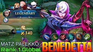 Legendary Benedetta Monster EXP Laner - Top 1 Global Benedetta by MATZ PALEKKO. - Mobile Legends