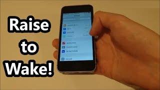 Raise to Wake iOS How to Enable/Disable (iPhone 7, 6S, SE & Newer)